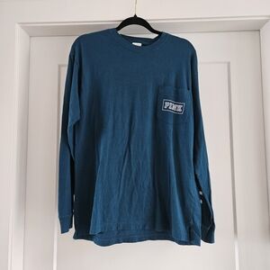 PINK Victoria's Secret Teal Long Sleeve Tee Size Medium